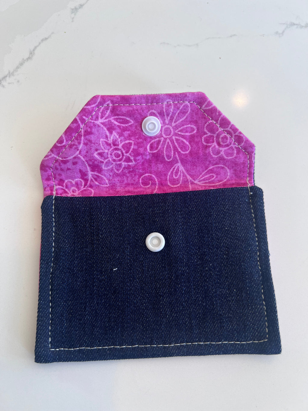 Snap Wallet - Denim // Made to Order