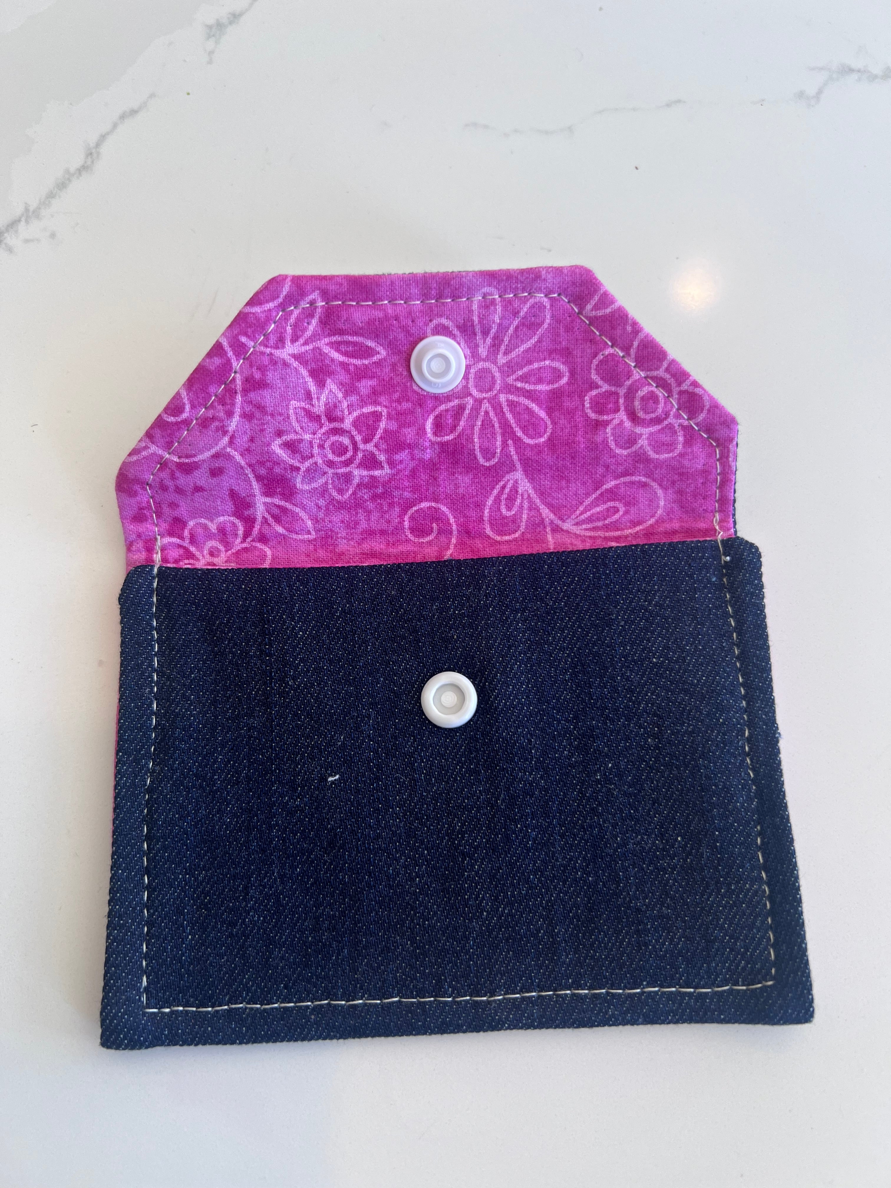 Snap Wallet - Denim // Made to Order