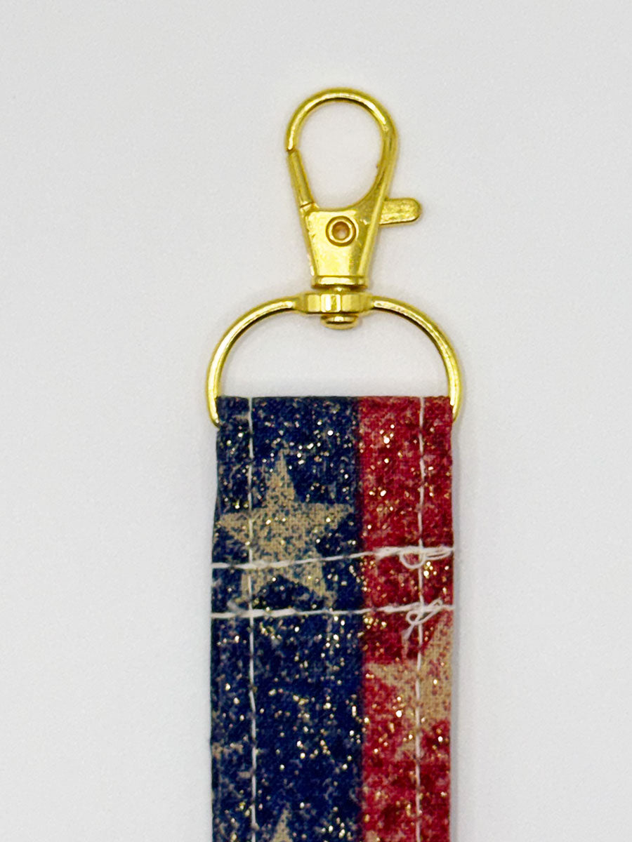 Key Fobs - Fabric // Stars & Stripes 2