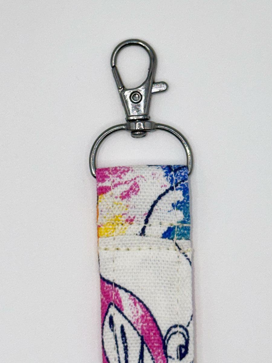 Key Fobs - Fabric // Floral Canvas