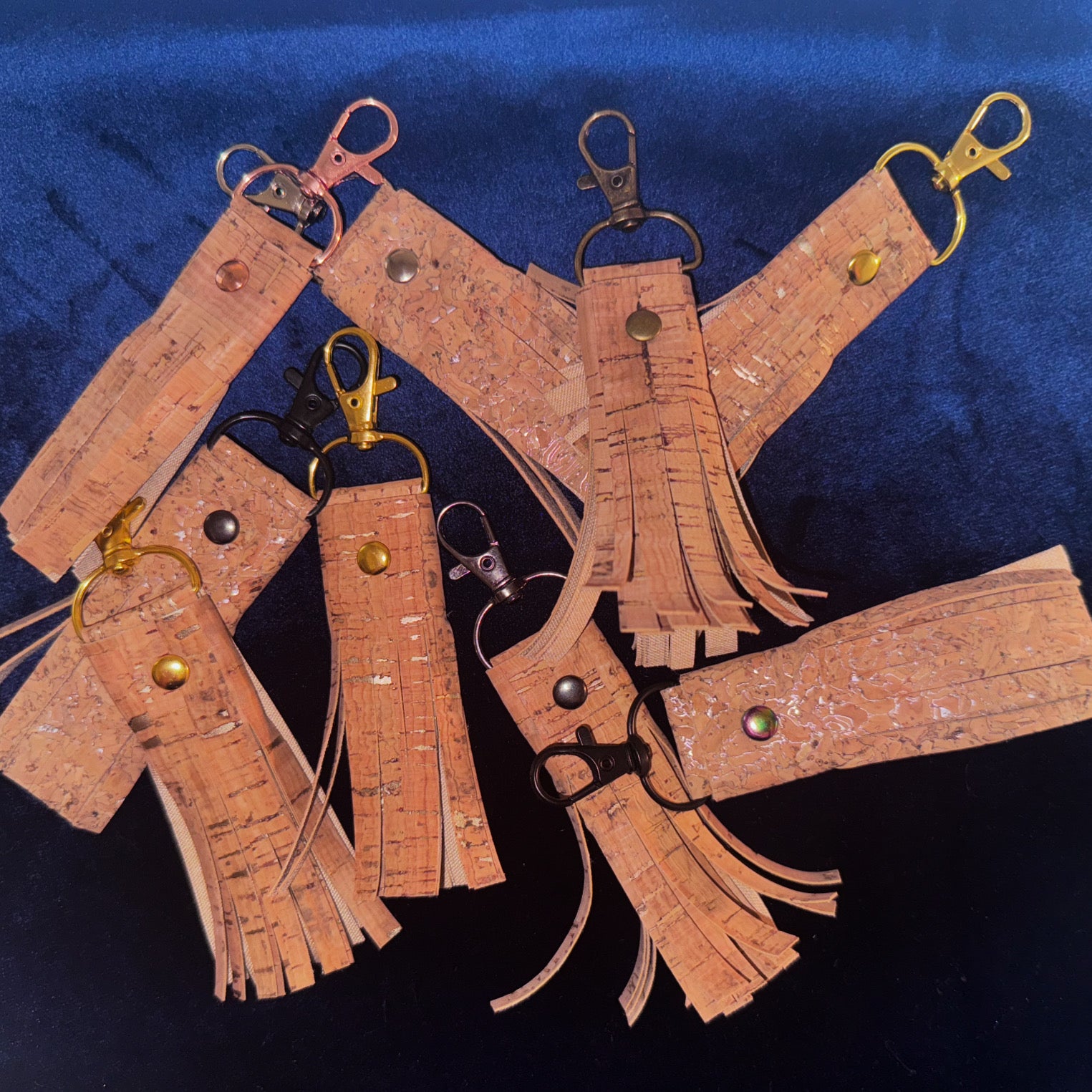 Key Fobs - Cork Tassel