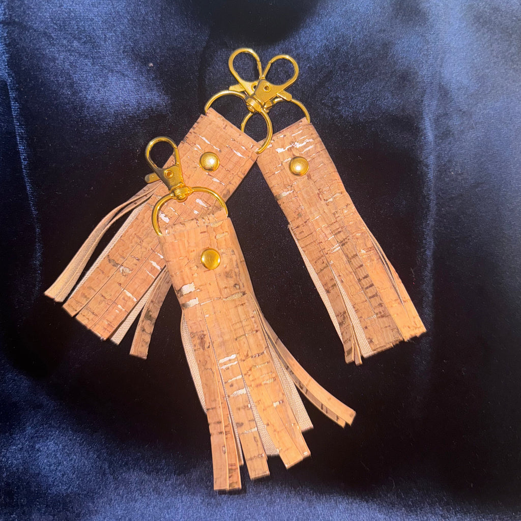 Key Fobs - Cork Tassel