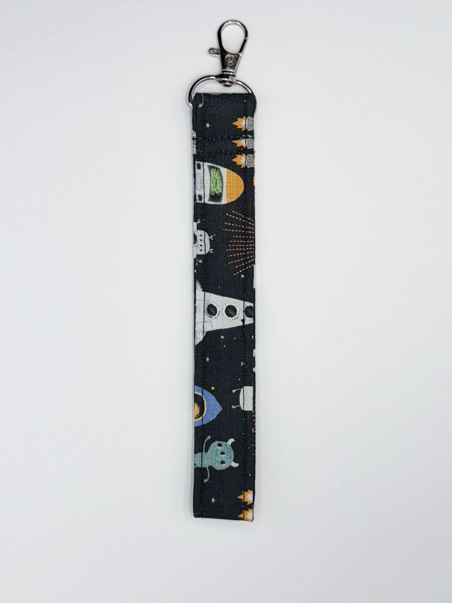 Key Fobs - Fabric // Aliens in Outer Space
