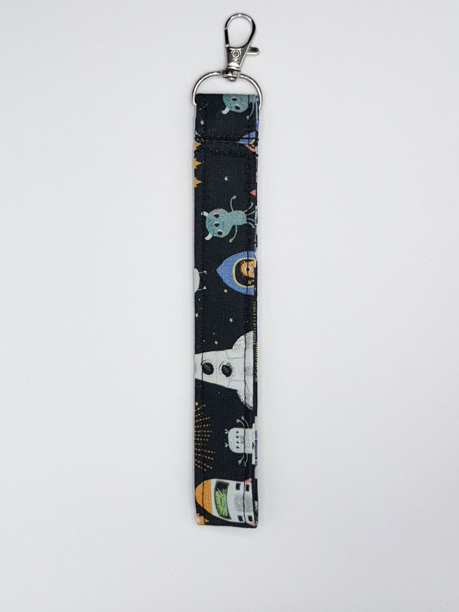 Key Fobs - Fabric // Aliens in Outer Space