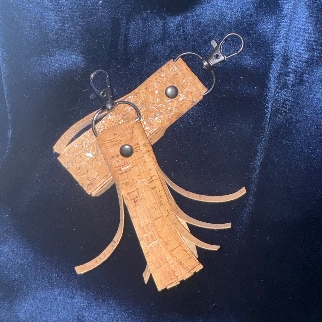 Key Fobs - Cork Tassel