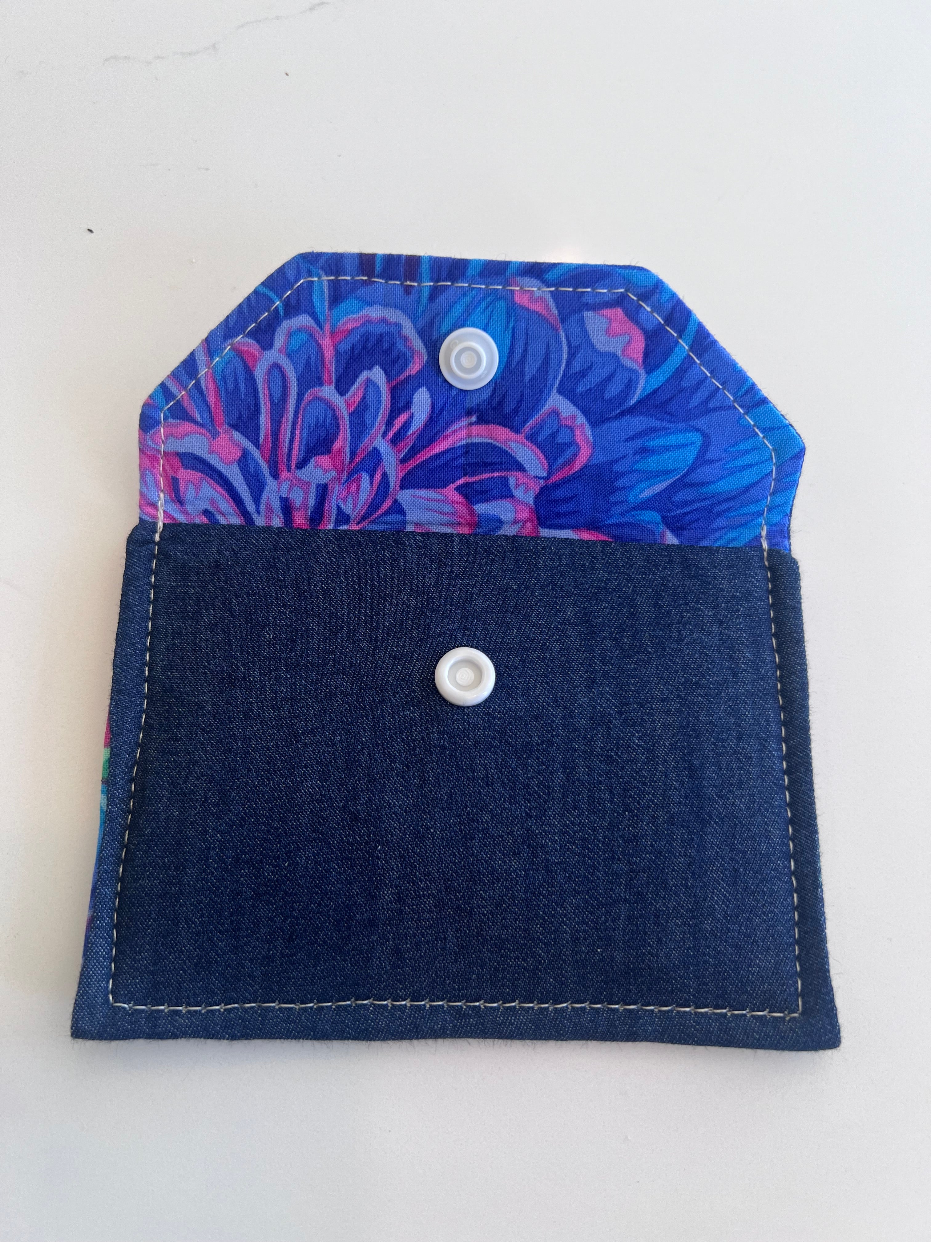 Snap Wallet - Denim // Made to Order