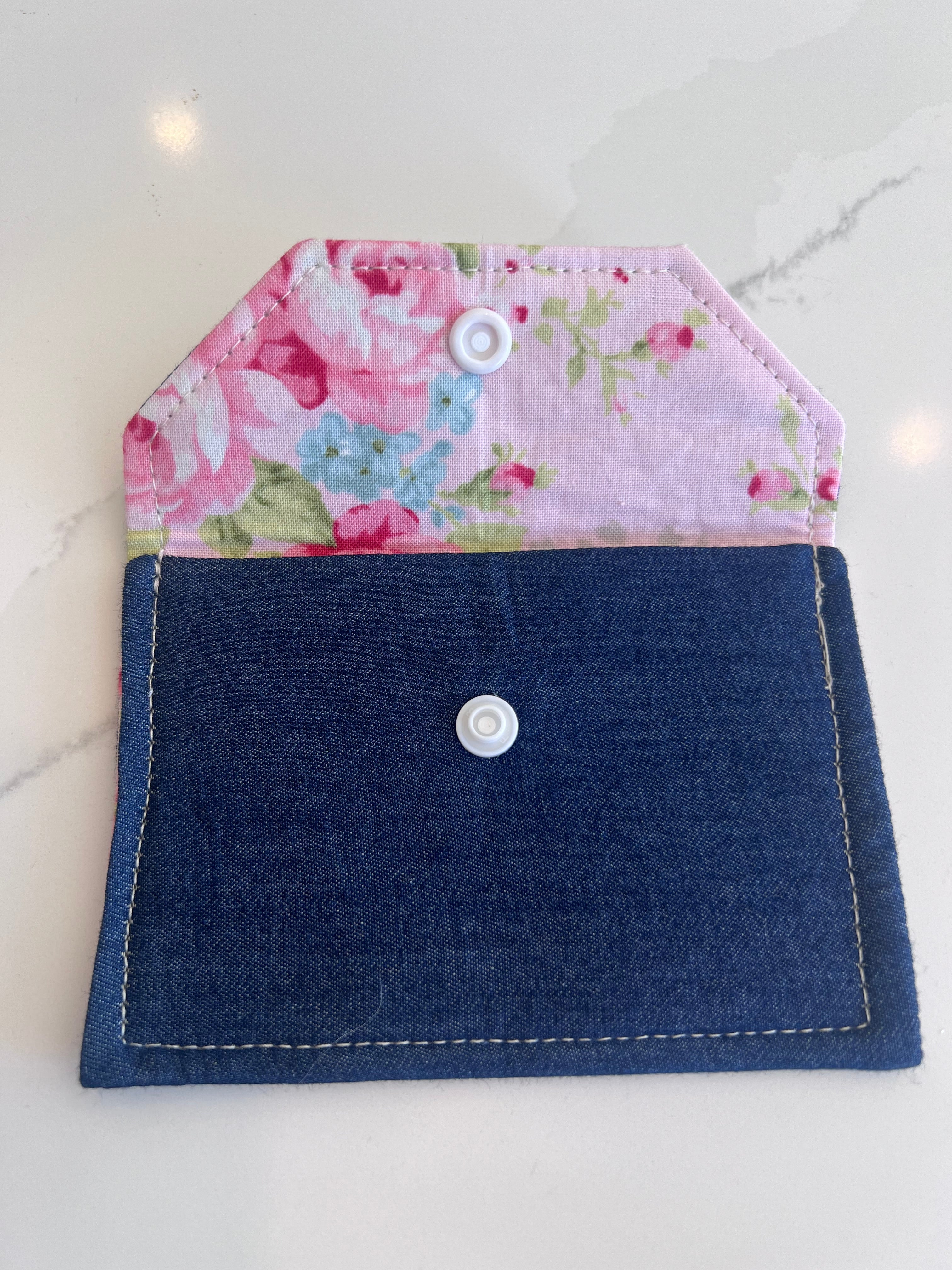 Snap Wallet - Denim // Made to Order
