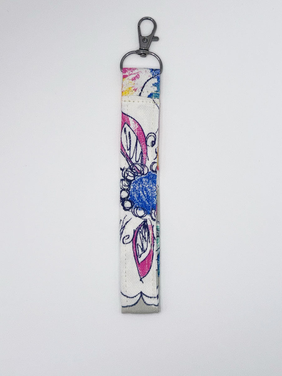 Key Fobs - Fabric // Floral Canvas