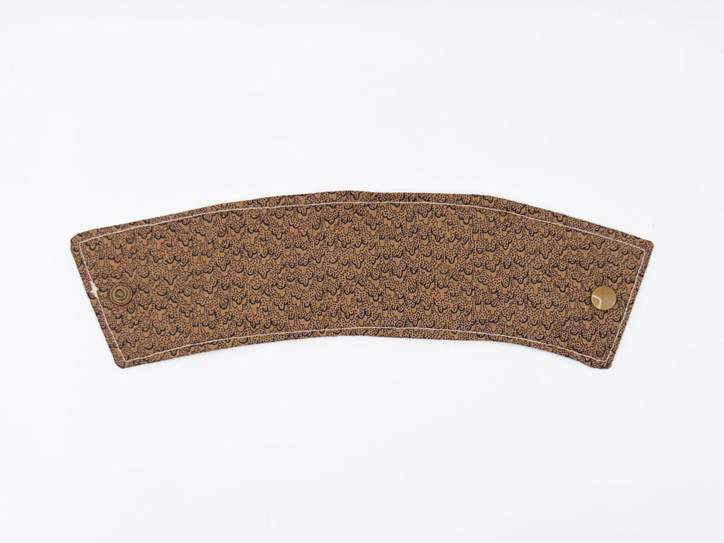 Coffee Sleeve // Coffee & Brown Accent
