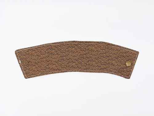 Coffee Sleeve // Coffee & Brown Accent