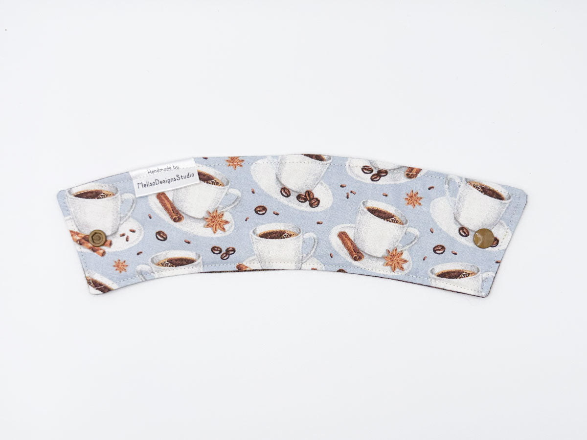 Coffee Sleeve // Coffee & Brown Accent