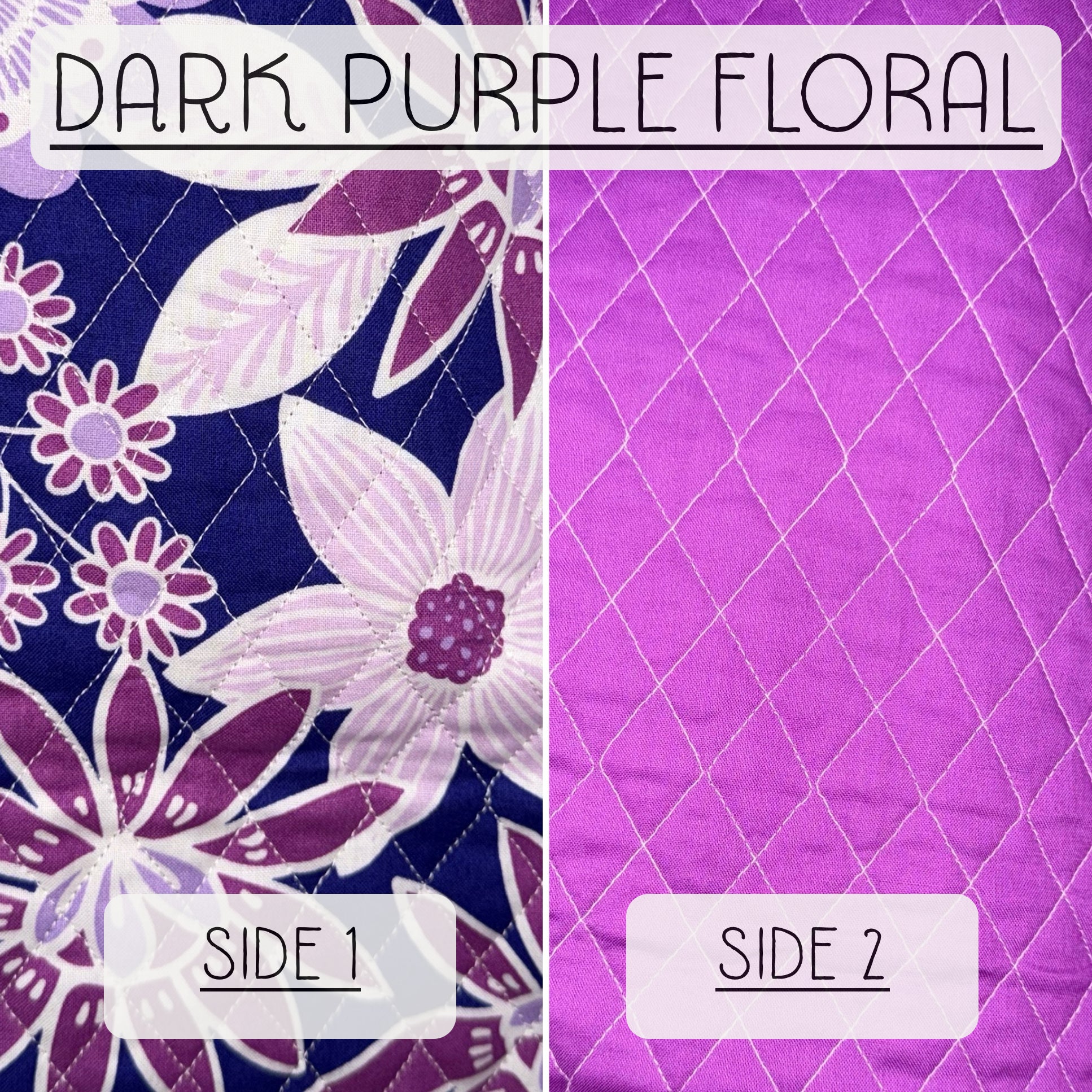 Reversible Quilted Coasters (Set of 2 or 4) // Made to Order