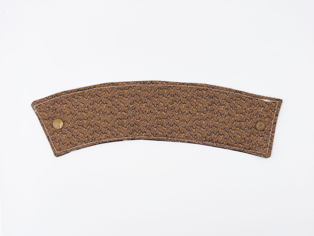 Coffee Sleeve // Dogs & Brown Accent