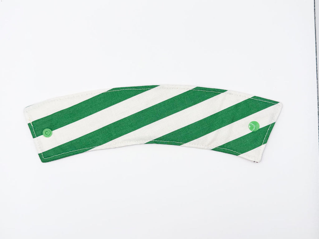 Coffee Sleeve // Footballs & Green Stripes