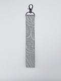 Key Fobs - Fabric // Grey Paisley