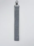Key Fobs - Fabric // Slate Windowpane Grid