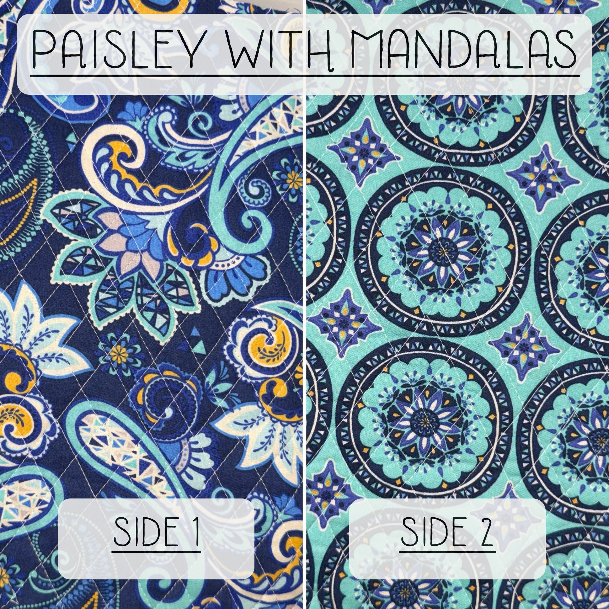 Reversible Quilted Coasters (Set of 2 or 4) // Made to Order