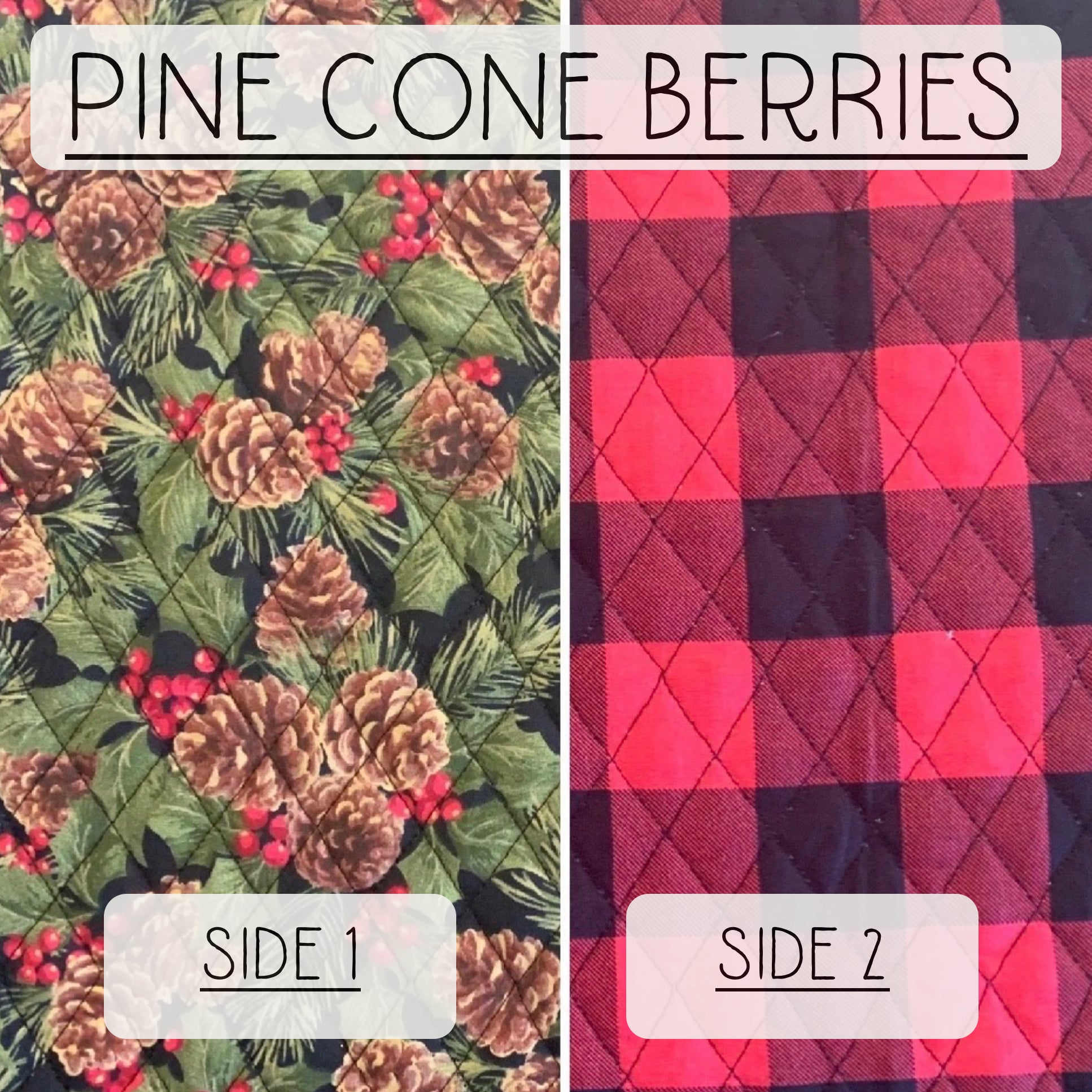 Reversible Quilted Coasters (Set of 2 or 4) // Made to Order