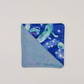 Fabric Bookmark // Mermaid blue with Mermaids