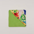 Fabric Bookmark // Green sparkles with Cats