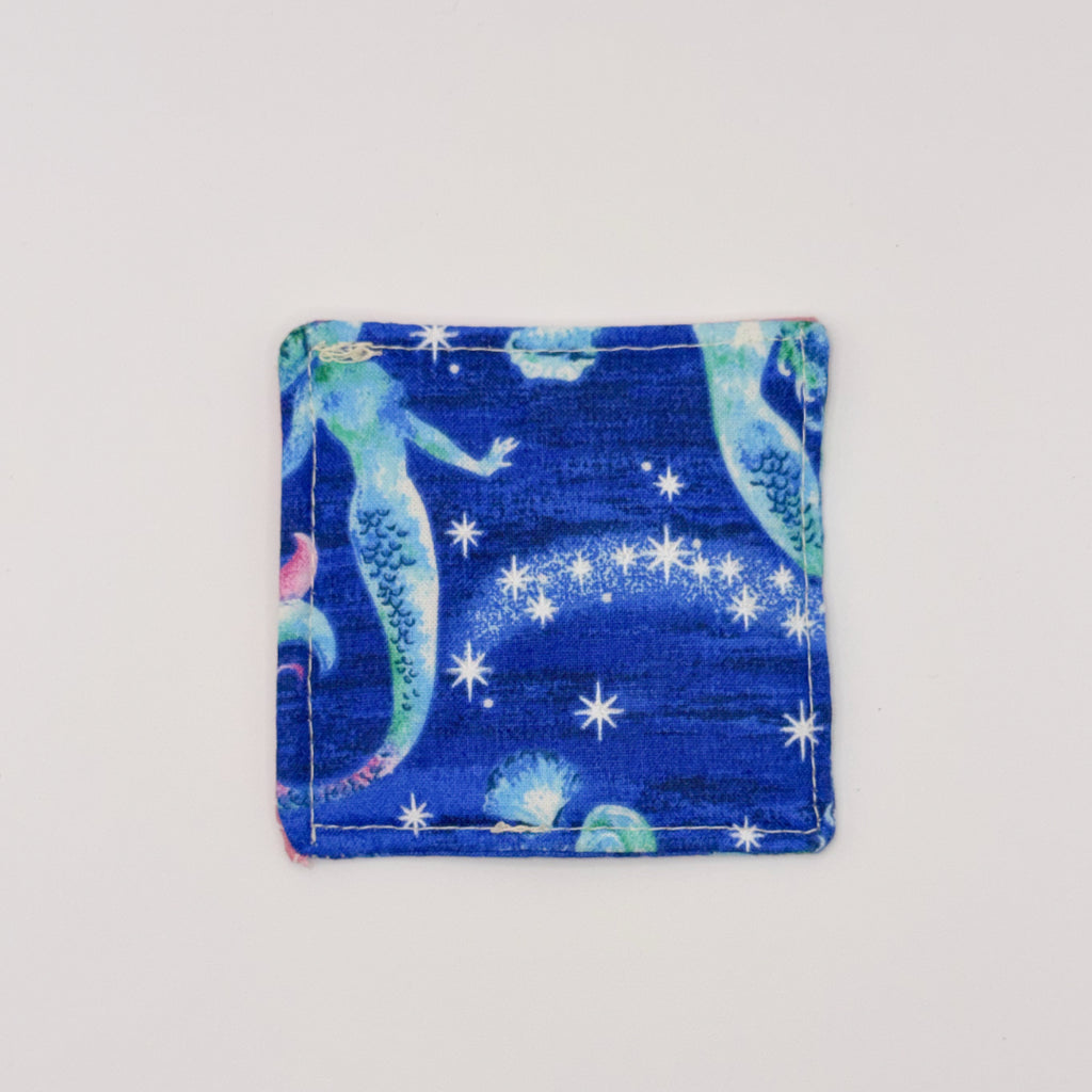 Fabric Bookmark // Mermaids with Pink Accent