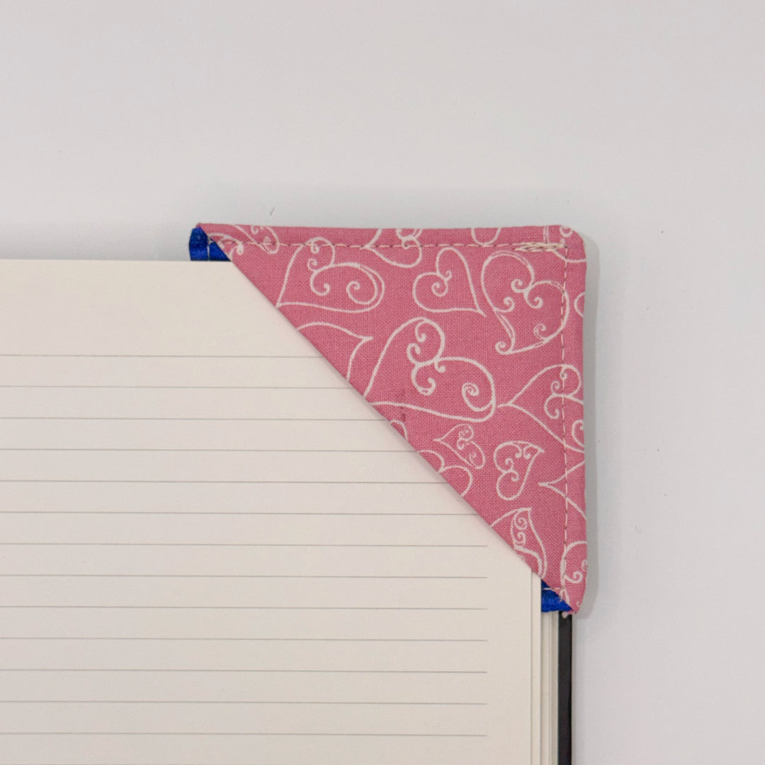 Fabric Bookmark // Mermaids with Pink Accent