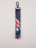 Key Fobs - Fabric // Floral Denim from Türkiye