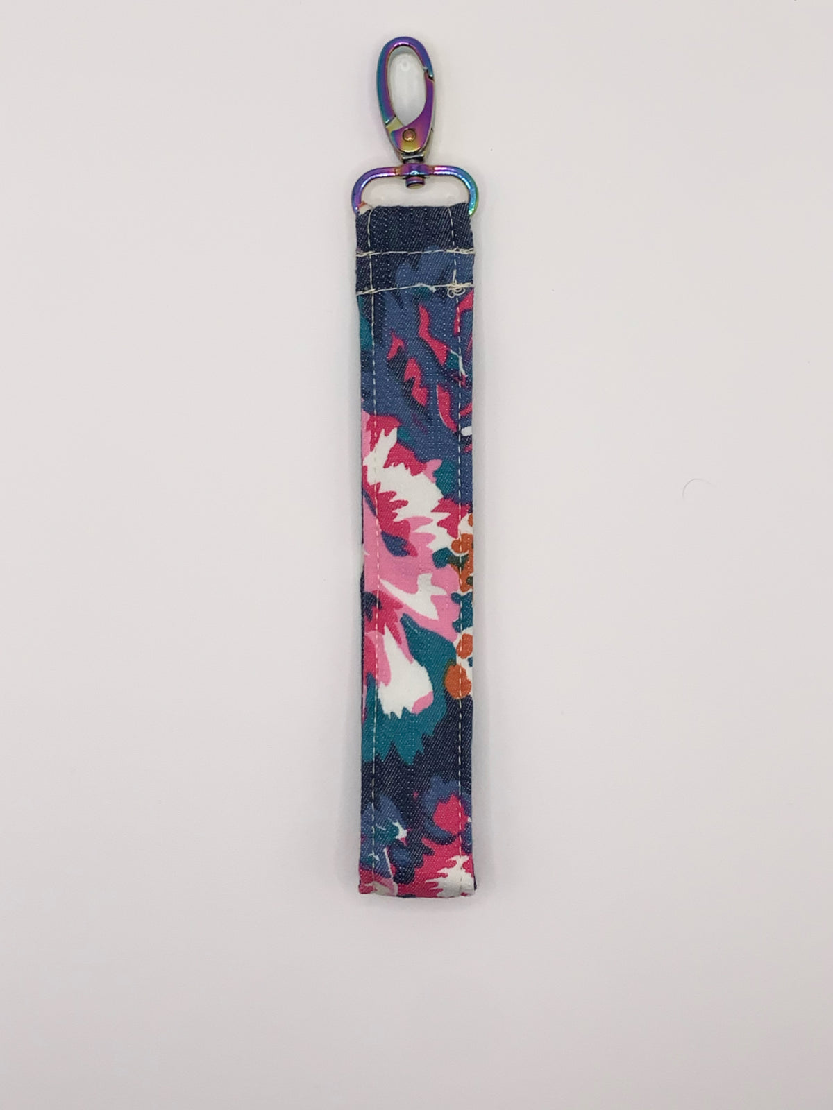 Key Fobs - Fabric // Floral Denim from Türkiye
