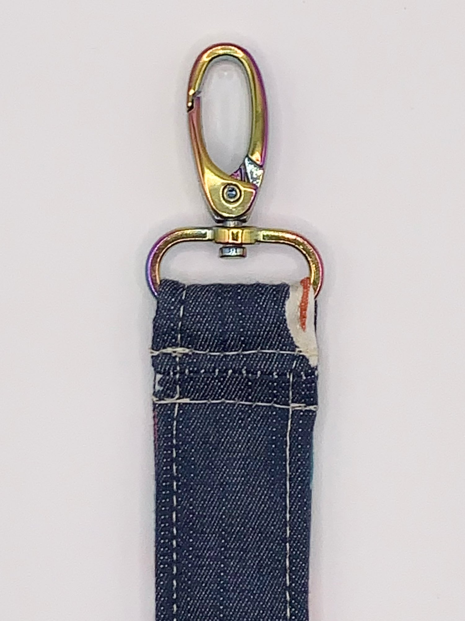 Key Fobs - Fabric // Floral Denim from Türkiye