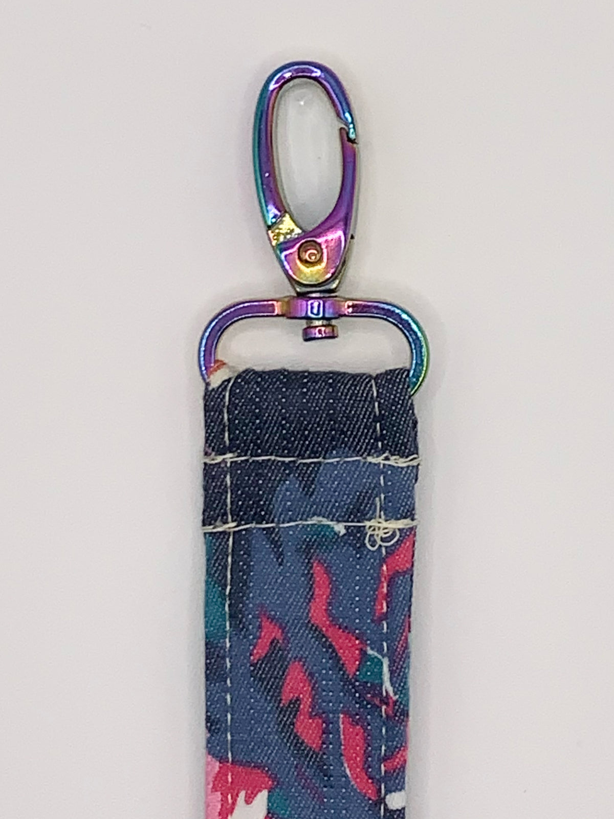 Key Fobs - Fabric // Floral Denim from Türkiye