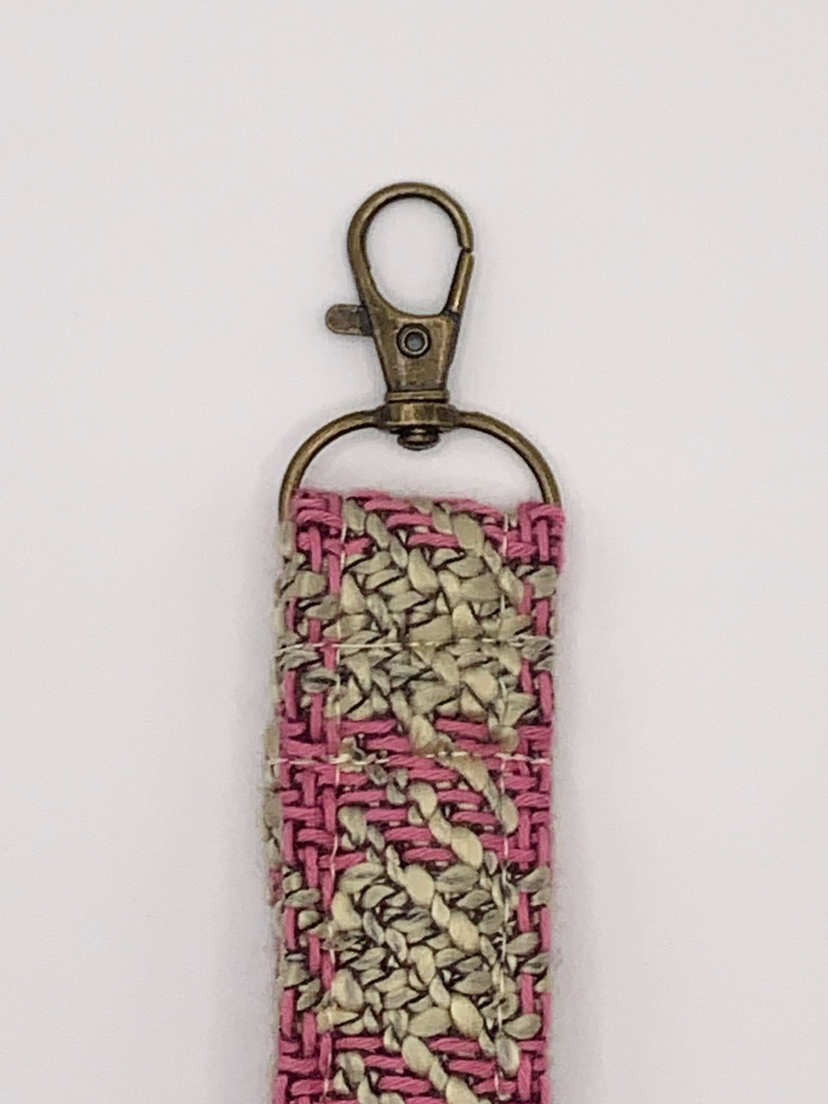 Key Fobs - Fabric // Pink Tweed from Türkiye